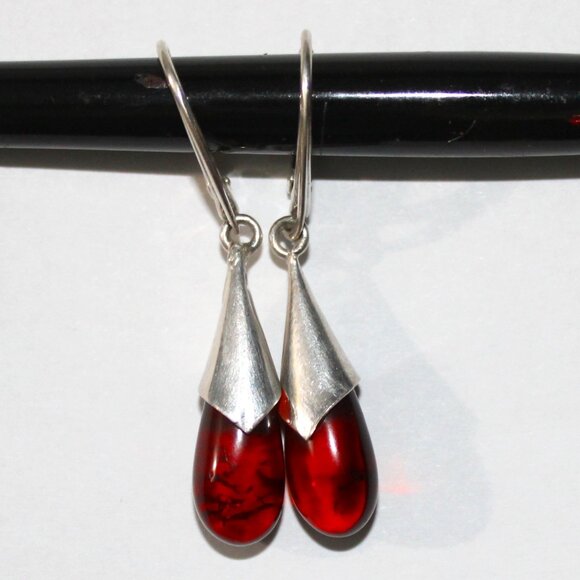Sterling Silver Copal Earrings - Picture 1 of 4